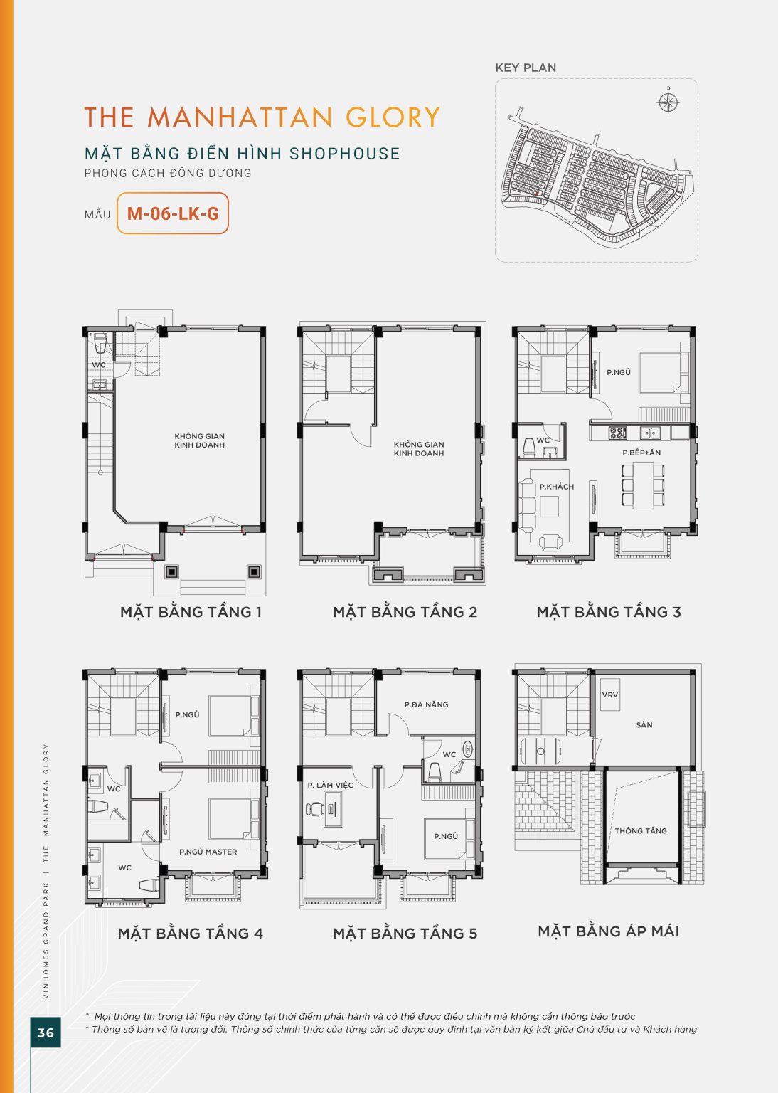 Thiết kế mặt bằng shophouse mẫu M-06-LK-G phong cách Đông Dương tại The Manhattan Glory Quận 9.