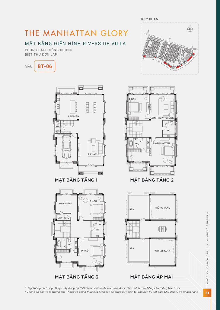 Layout thiết kế biệt thự đơn lập mẫu BT-06 Vinhomes Grand Park