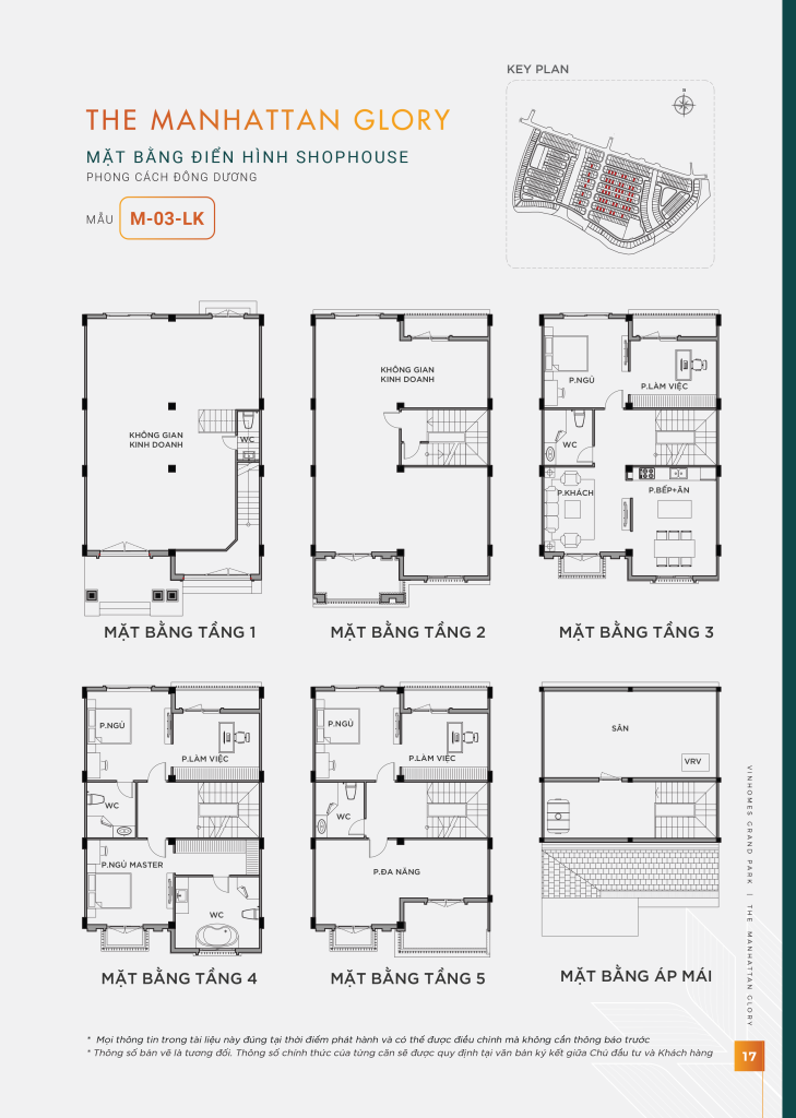 Mặt bằng shophouse mẫu M 02 LK G L M The Manhattan Glory