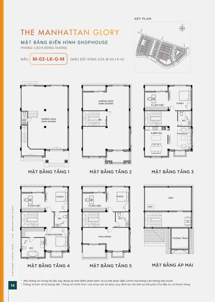 Thiết kế mặt bằng mẫu M 02 LK G L shophouse Manhattan Glory